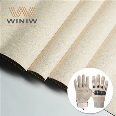 Material sintético del cuero de los guantes de boxeo del ante de la fibra micro flexible