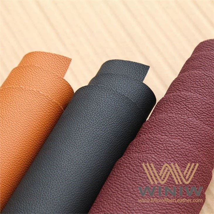 Solvent Free PU Synthetic Upholstery Leather Fabric