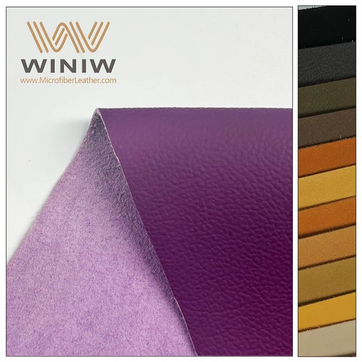 0.6mm Chemical Resistance Business Making Gift Box Microfiber Faux Leather Material