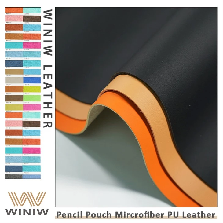 0. 6 mm Estabilidad de color Hacer material de papelería Material de tela Microfibre PU