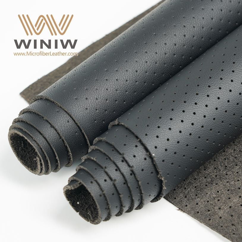 Material de coche de cuero artificial de microfibra perforada de 1,2 mm