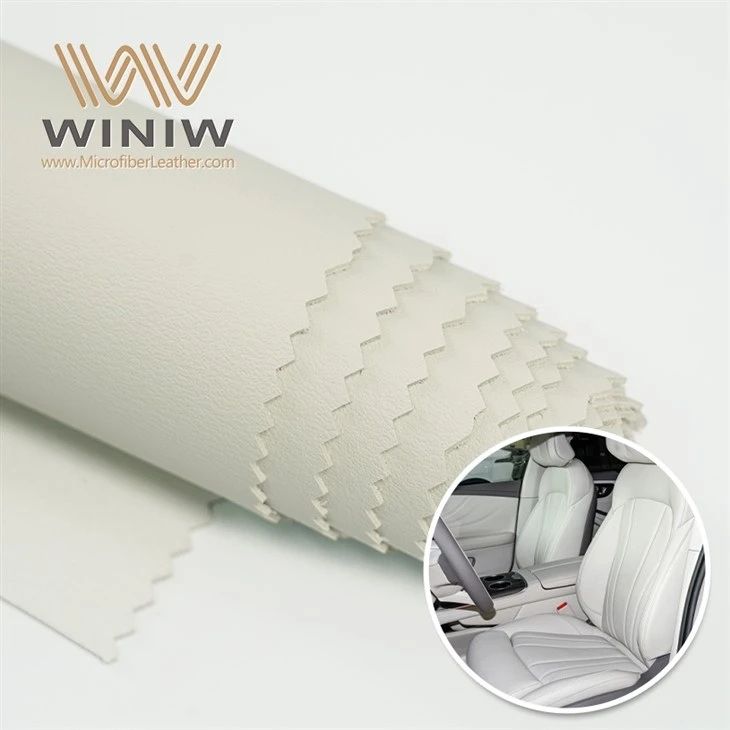 Material de cuero de imitación de tapicería de coche de PU de alto nivel de 1,4 mm