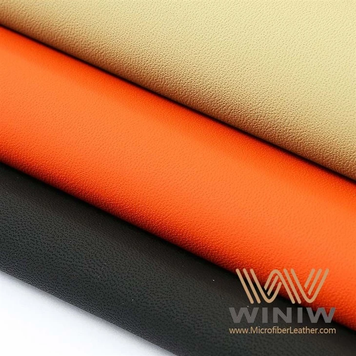 Black Nappa Material Microfiber Vegan Leather For Seat Covers