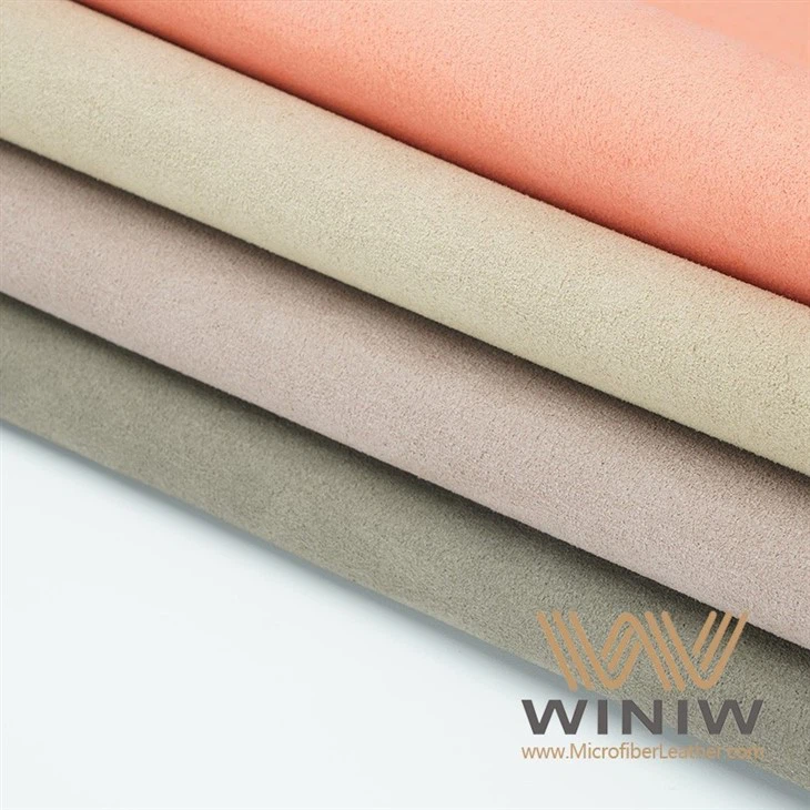 Fire Retardant Micro Fiber Material Synthetic Suede Vegan Leather