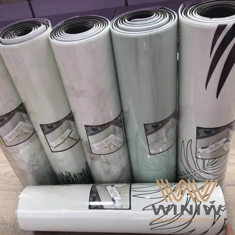 Tela de polipiel de material PVC para alfombrillas