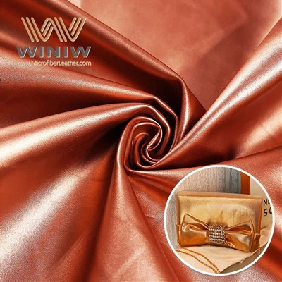 Material de bolsos de PU sintético de piel sintética brillante