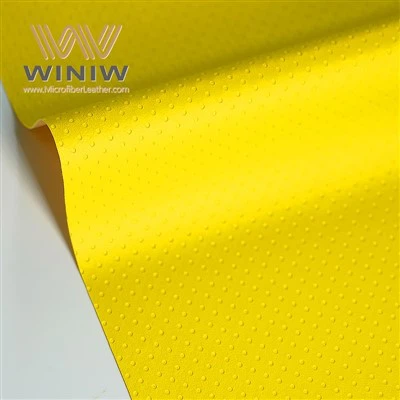Material sintético de cuero sintético de PU repelente al agua para pelota